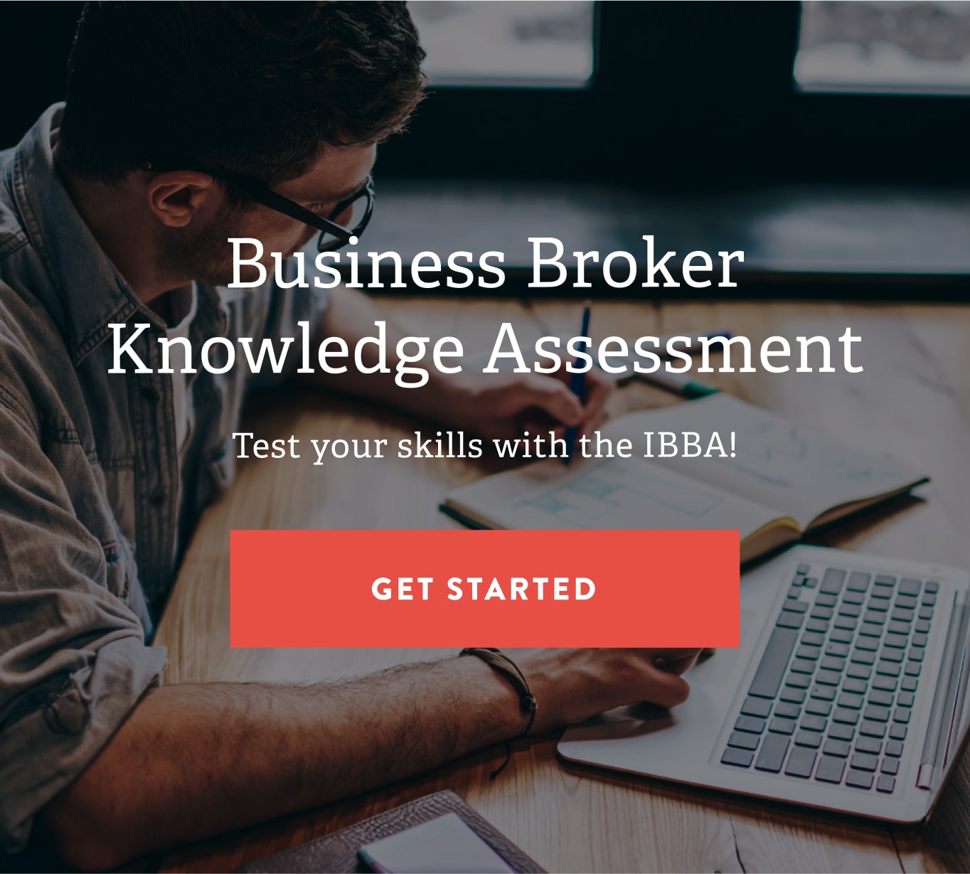 Test your skills with the IBBA! Get started button