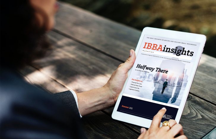 ibbainsights magazine on tablet