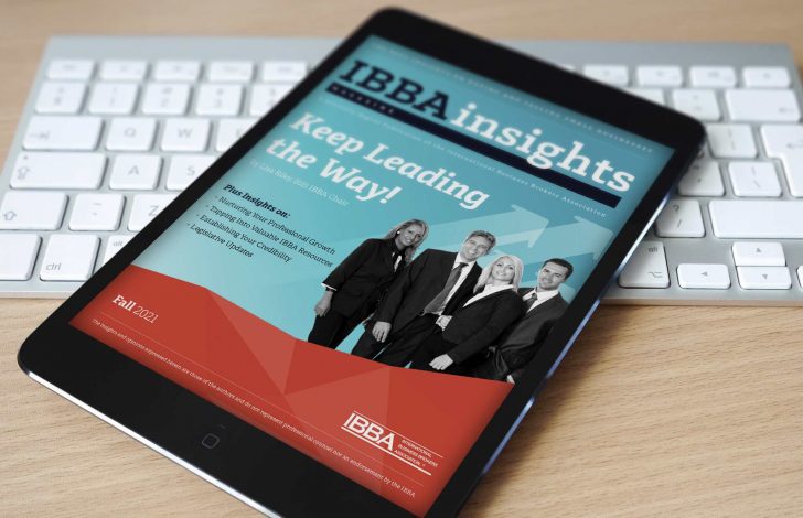 ibba insights magazine fall 2021 edition on tablet