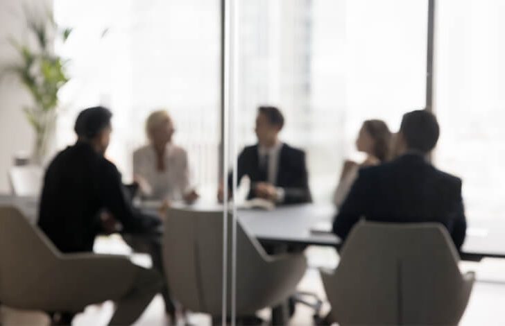 business broker in negotiation room