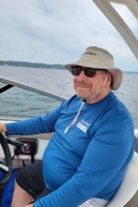 steve mariani on a boat