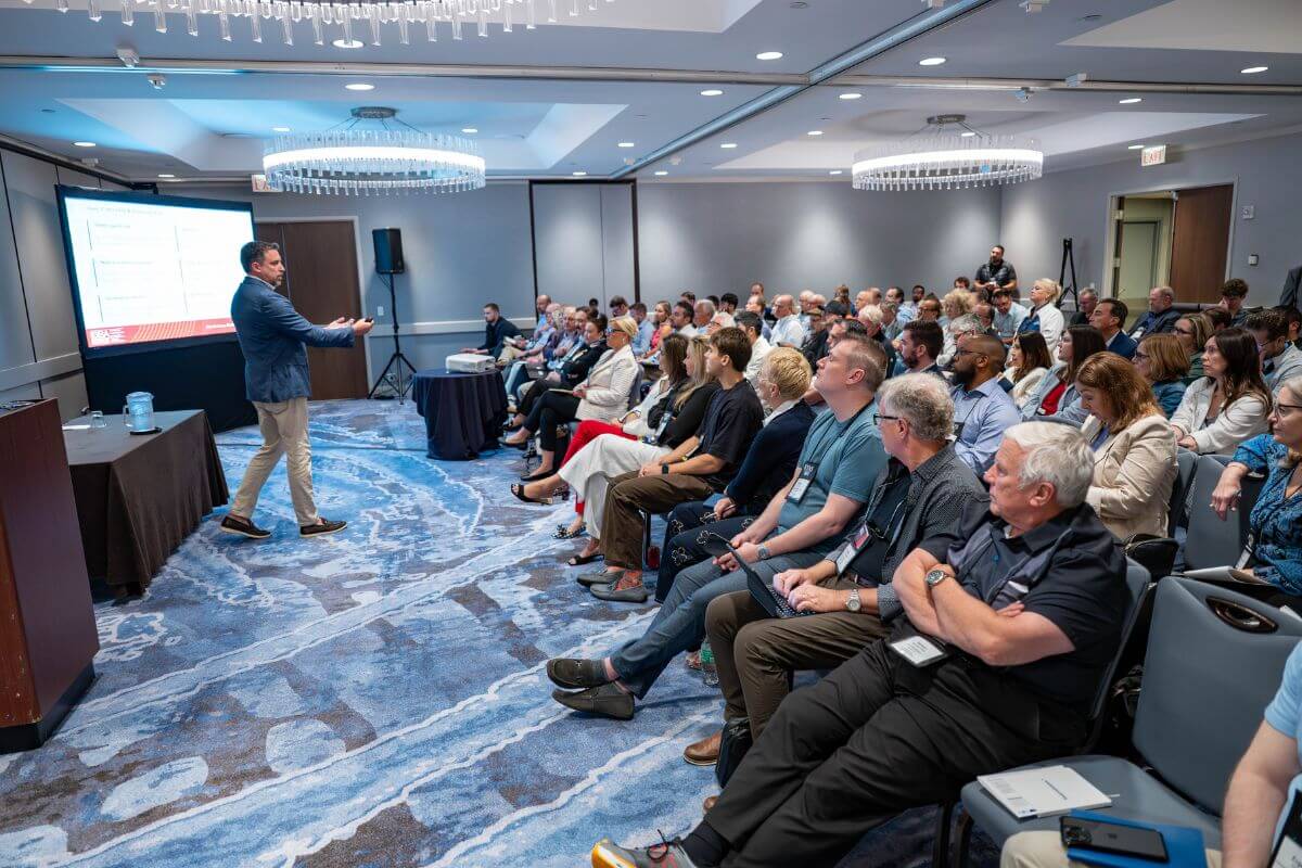 Presenter and audience at an IBBA workshop