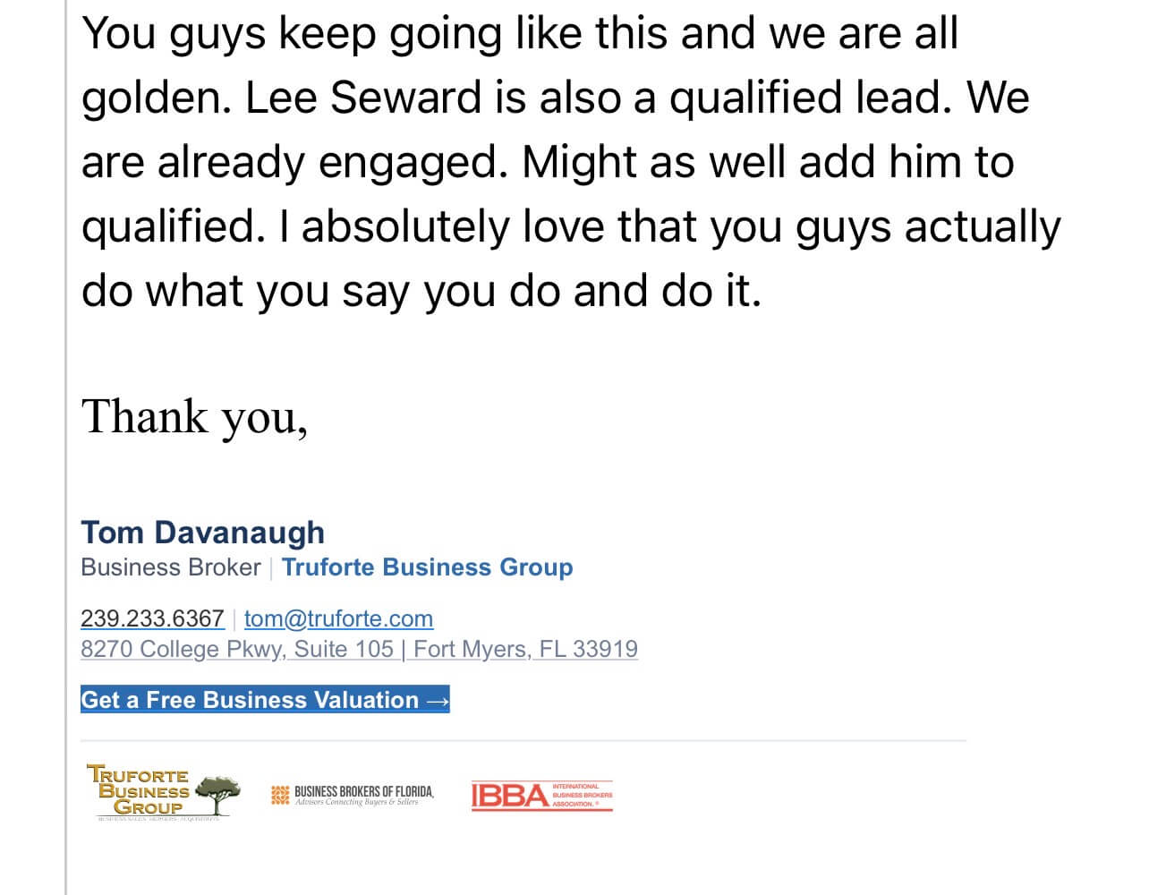 linkedinva now testimonial screenshot